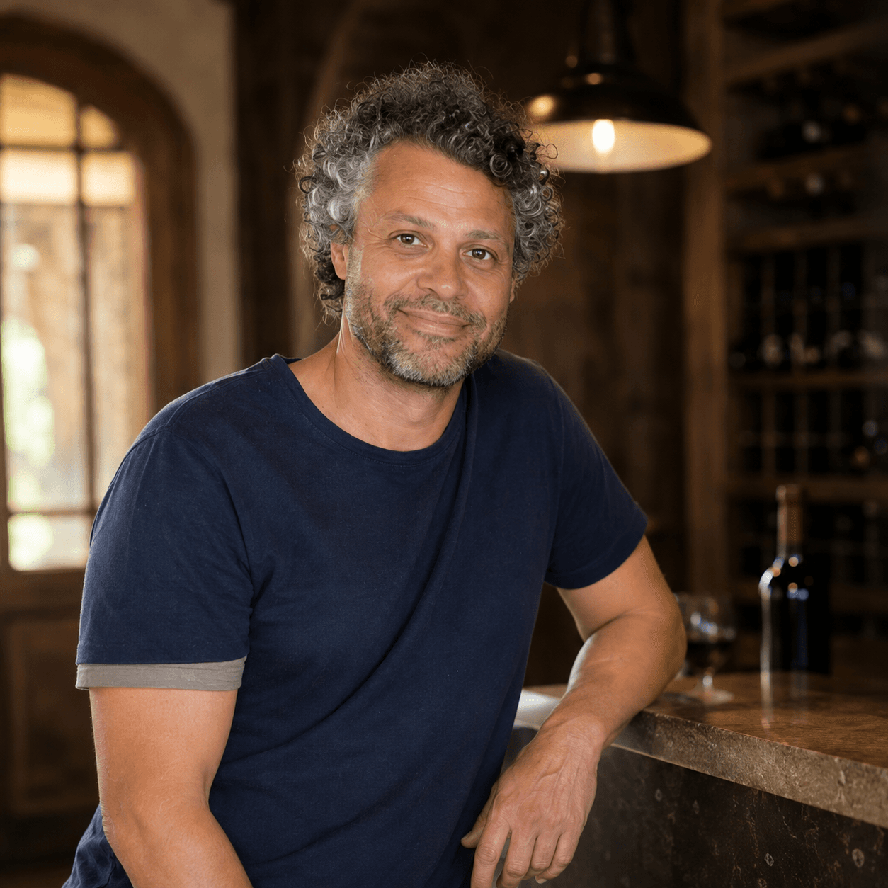 Tim partageant l’histoire des vins de Bordeaux avec des voyageurs